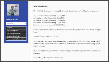 Beaclock shortwave beacons