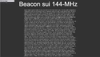 Beacon sui 144-MHz
