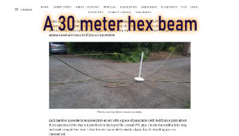 A 10 MHz antenna Hex Beam