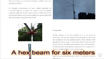 A hex beam for six meters
