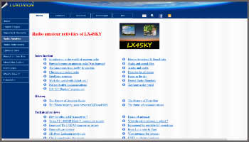 Radio amateur activities of LX4SKY