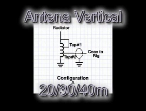Antena Vertical de HF 1/4 lambda 20m