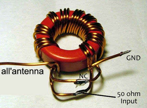 toroide T130-2 balun 9:1