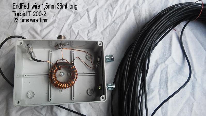 simple antenna endfed 15-17-20-30-40-80-160