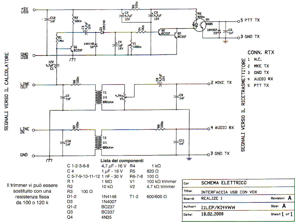 Schema elettrico