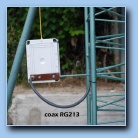 calza RG213 al traliccio