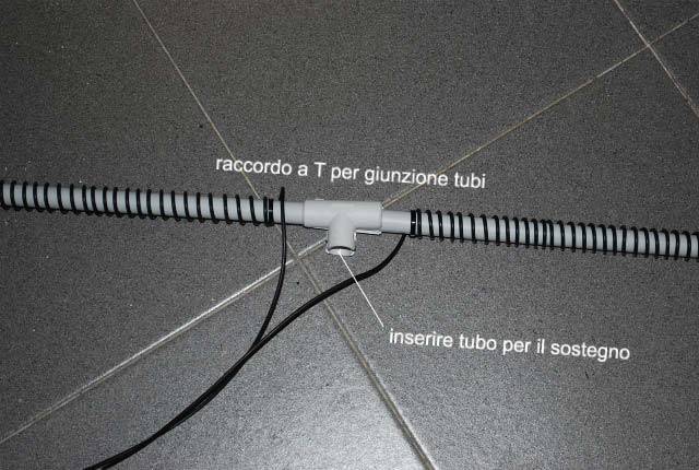giunto a T antenna beverage