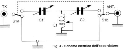 Schema elettrico dell'accordatore