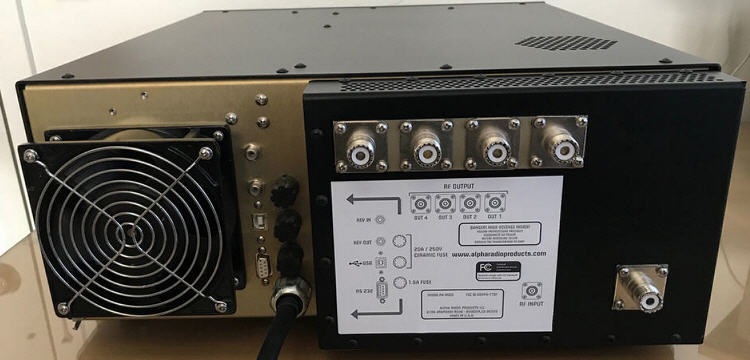 back view  Alpha 9500 amplifier